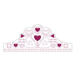 Mudpuppy - S&#230;t med 8 farv selv hatte &amp; kroner - dronning