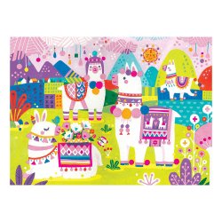 Mudpuppy - Puslespil 42 brk - Lama land - Bl&#248;dt