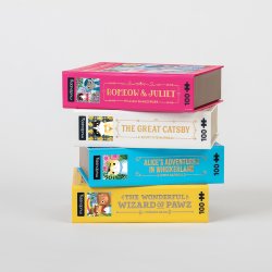 Mudpuppy - Puslespil 100 brk - The Great Catsby Bookish Cats