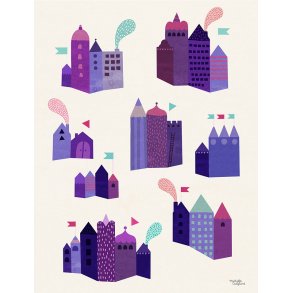 Michelle Carlslund - Plakat - 50 x 70 cm - Huse