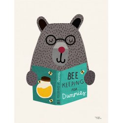 Michelle Carlslund - Plakat - 30 x 40 cm - Bj&#248;rnen og biavl