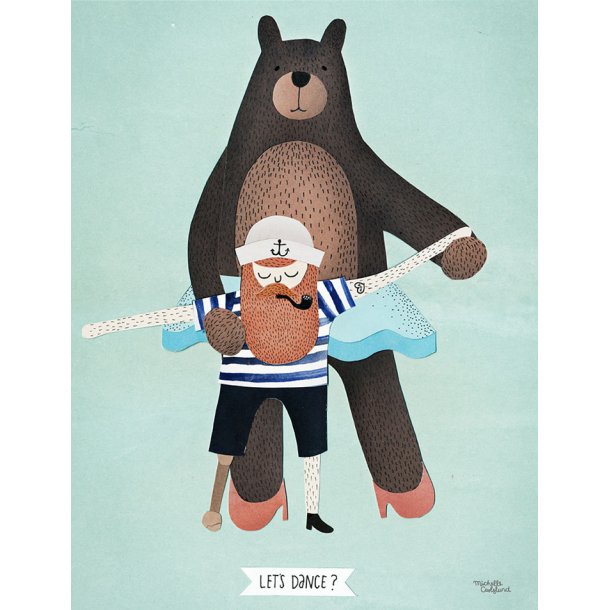 Michelle Carlslund - Plakat - 30 x 40 cm - Skal vi danse