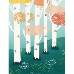 Michelle Carlslund - Plakat - 50 x 70 cm - Skoven