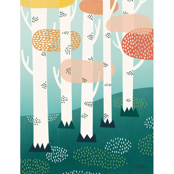 Michelle Carlslund - Plakat - 50 x 70 cm - Skoven