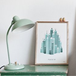 Michelle Carlslund - Plakat - 30 x 40 cm - Min Bly By