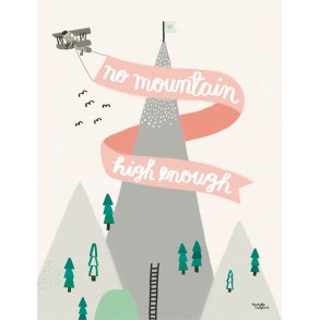 Michelle Carlslund - Plakat - 30 x 40 cm - Høje bjerge