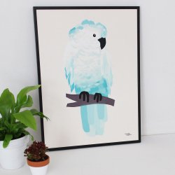 Michelle Carlslund - Plakat - 50 x 70 cm - Gr&#248;n Kakadue