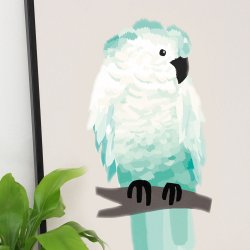 Michelle Carlslund - Plakat - 50 x 70 cm - Gr&#248;n Kakadue