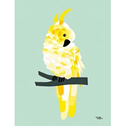 Michelle Carlslund - Plakat - 30 x 40 cm - Gul Kakadue