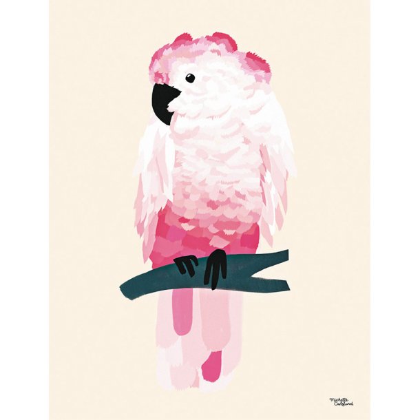 Michelle Carlslund - Plakat - 50 x 70 cm - Pink Kakadue