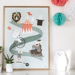 Michelle Carlslund - Plakat - 50 x 70 cm - Cirkus venner