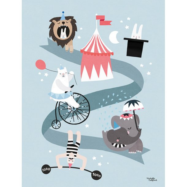 Michelle Carlslund - Plakat - 30 x 40 cm - Cirkusvenner