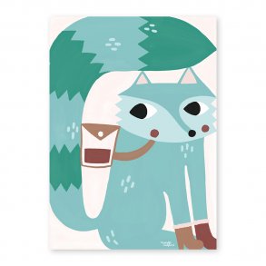 Michelle Carlslund - Plakat - 50 x 70 cm - Field Trip Fox