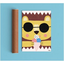 Michelle Carlslund - Plakat - 50 x 70 cm - Summer Lion
