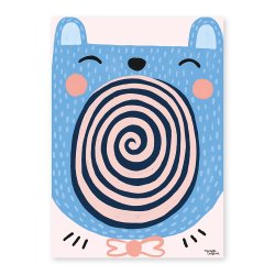 Michelle Carlslund - Plakat - 30 x 40 cm - Singing Bear