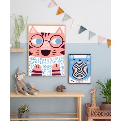 Michelle Carlslund - Plakat - 30 x 40 cm - Singing Bear