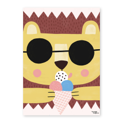 Michelle Carlslund - Plakat - 30 x 40 cm - Summer Lion