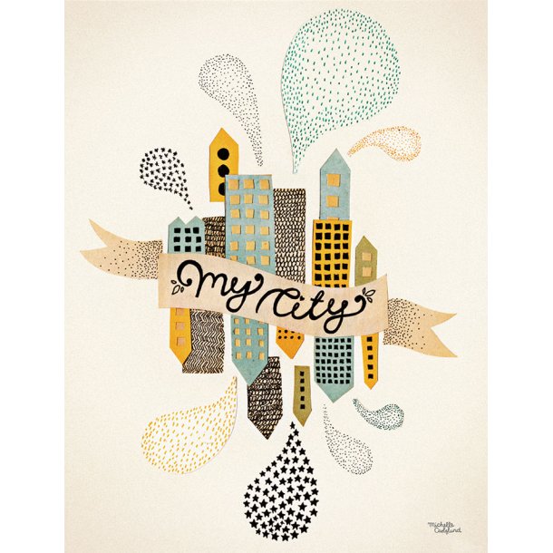 Michelle Carlslund - Plakat - 50 x 70 cm - Min By 2