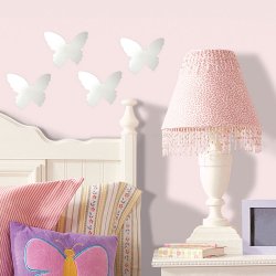 RoomMates - Wallstickers - Spejl - 4 stk. Sm&#229; sommerfugle