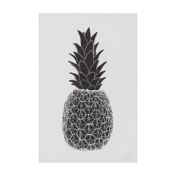 Marke Newton - A3 Print - Black Pi&#241;a Pineapple