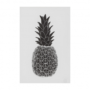 Marke Newton - A3 Print - Black Piña Pineapple
