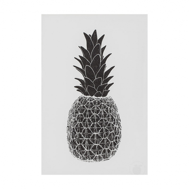 Marke Newton - A3 Print - Black Pi&#241;a Pineapple