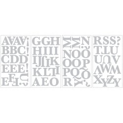 RoomMates - Wallstickers - Alfabet - S&#248;lv