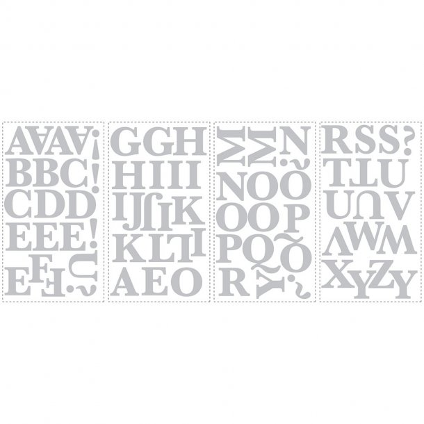 RoomMates - Wallstickers - Alfabet - S&#248;lv