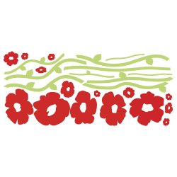 RoomMates - Wallstickers - Valmuer