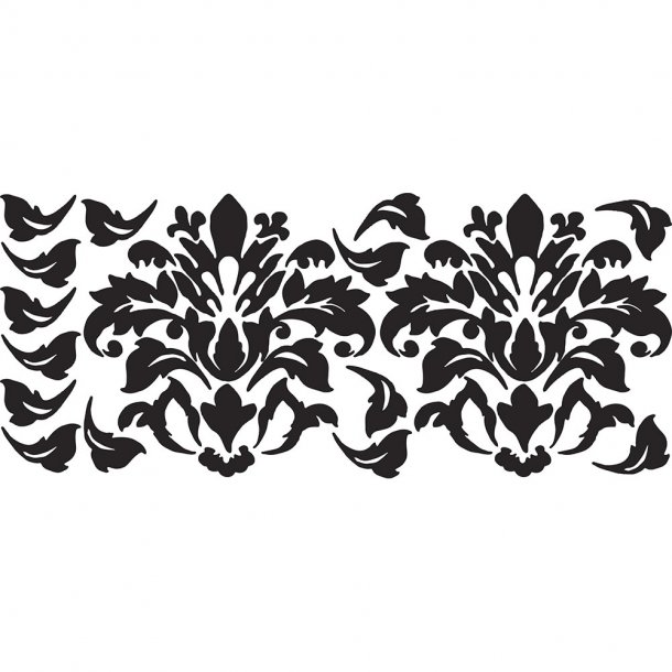 RoomMates - Wallstickers - Sort Damask