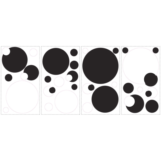 RoomMates - Wallstickers - Sort og hvid calk- og whiteboard