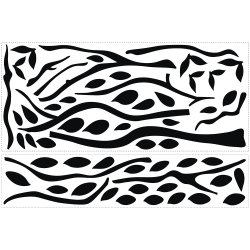 RoomMates - Wallstickers - Sort tr&#230;