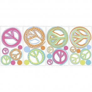 RoomMates - Wallstickers - Fredstegn - Glitter