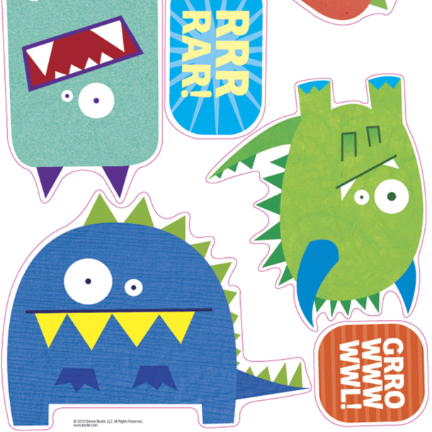 RoomMates - Wallstickers - Sjove monstre