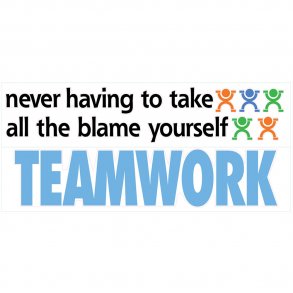 RoomMates - Wallstickers - Teamwork, citat