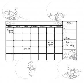 RoomMates - Wallstickers - Whiteboard Kalender