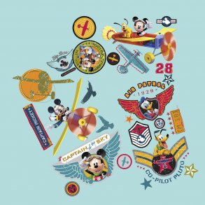 RoomMates - Wallstickers - Mickey Klubhus for piloter