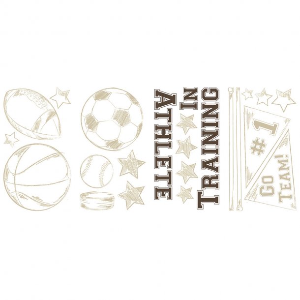 RoomMates - Wallstickers - Sportstr&#230;ning
