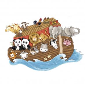 RoomMates - Wallstickers - Noahs ark