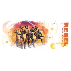 RoomMates - Wallstickers - Gigant Star Wars rebellerne i vandf