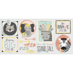 RoomMates - Wallstickers - Vilde dyr i ramme