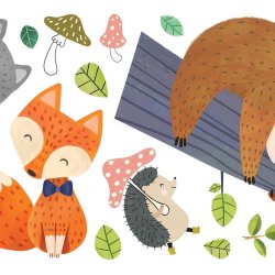 RoomMates - Wallstickers - Dovendyr &amp; venner