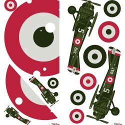 RoomMates - Wallstickers - Gigant Vetaranfly og skydeskive