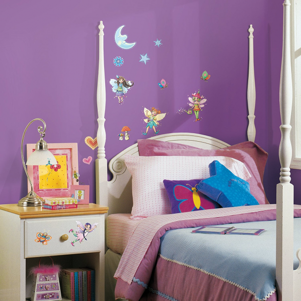 RoomMates - Wallstickers - Magiske dr&#248;mme fe - Glitter