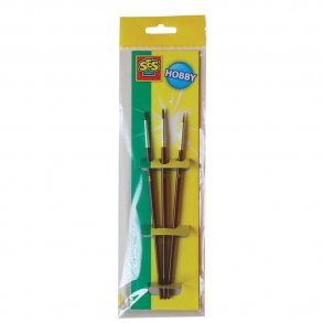 SES Creative - Penselsæt - 3 pensler