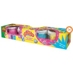 SES Creative - Modellervoks med glimmer 4x90gr