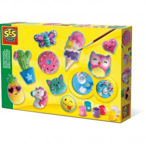 SES Creative - Støb & mal - Glade figurer