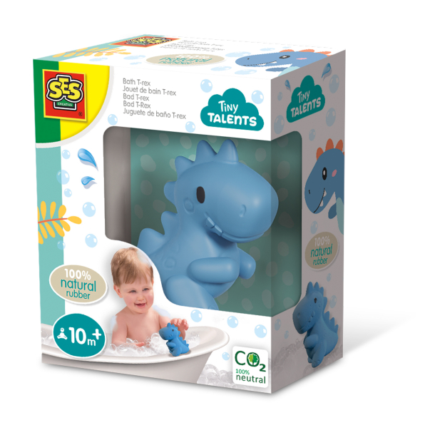 Bath Time - T-rex - natural rubber