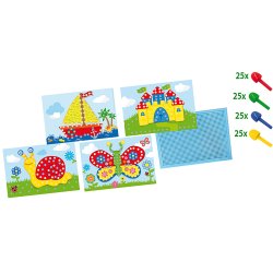 SES Creative - Stiftmoasik med illustrationer