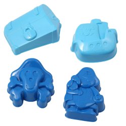 Spielstabil - Sandforme - Pirat, skib, kiste og d&#248;dningehoved